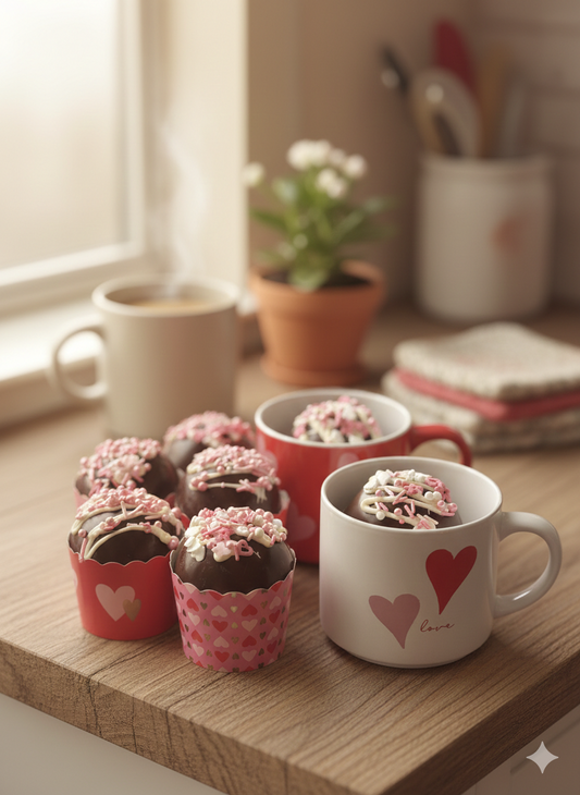 Valentine's Day Hot Chocolate Bombs